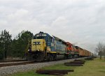 CSX 6318 leads a southbound train